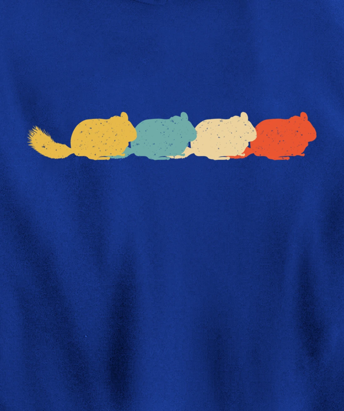 Chinchilla Vintage Retro Rodent Animal Lover 60s 70s Gift Pullover Hoodie