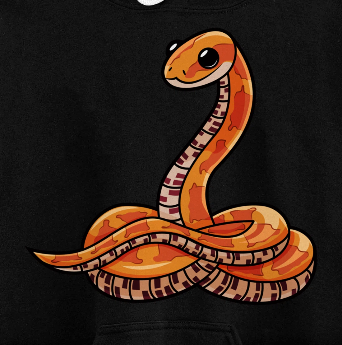 Cute Corn Snake Pullover Hoodie