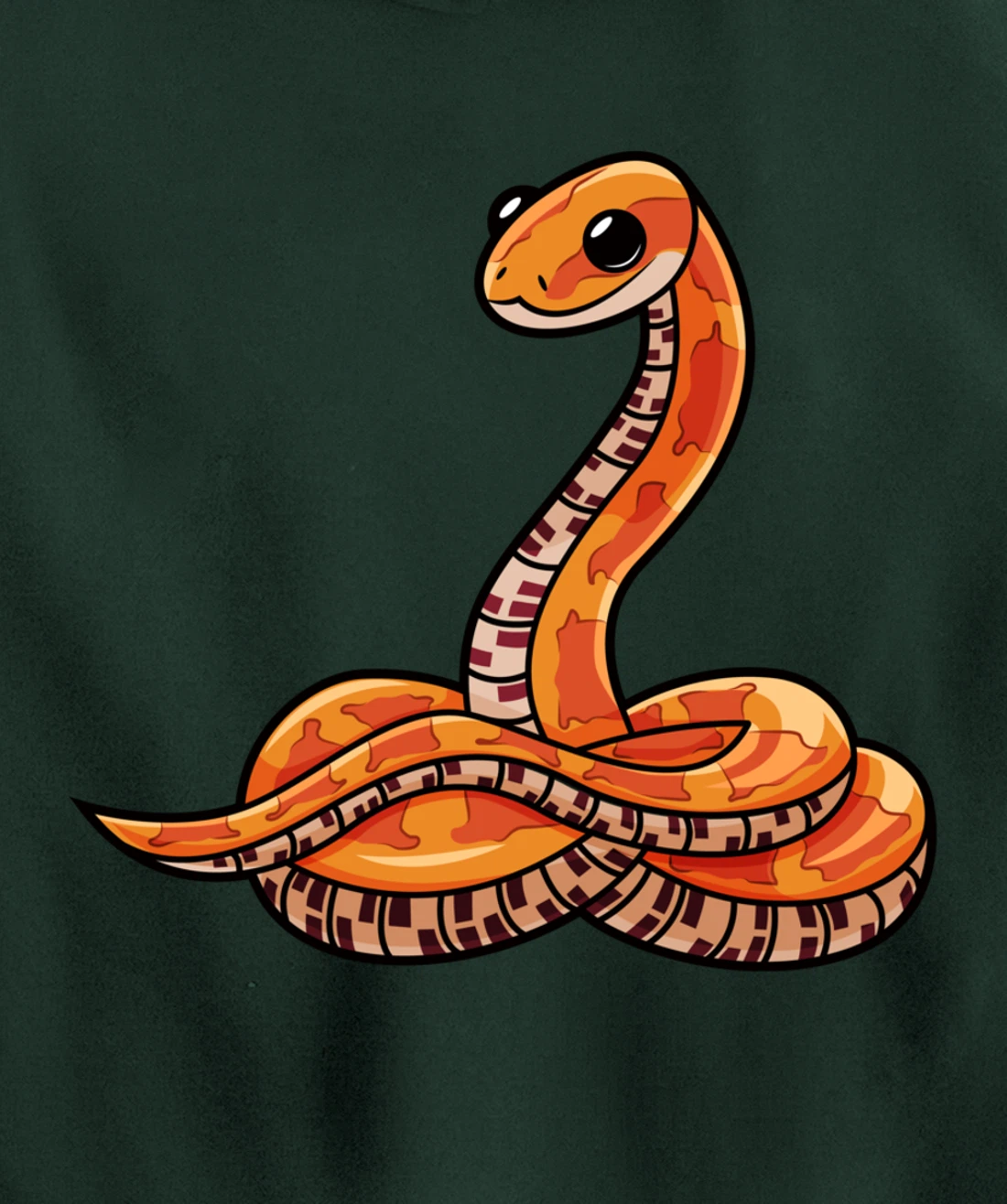 Cute Corn Snake Pullover Hoodie