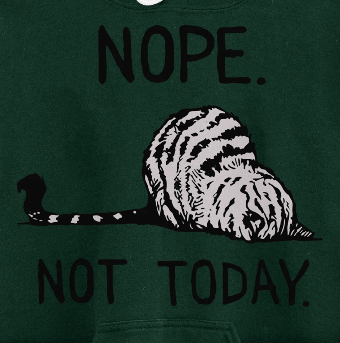 Lazy Cat Nope Not Today Funny Lazy Cat Tee For Cat Lovers Pullover Hoodie