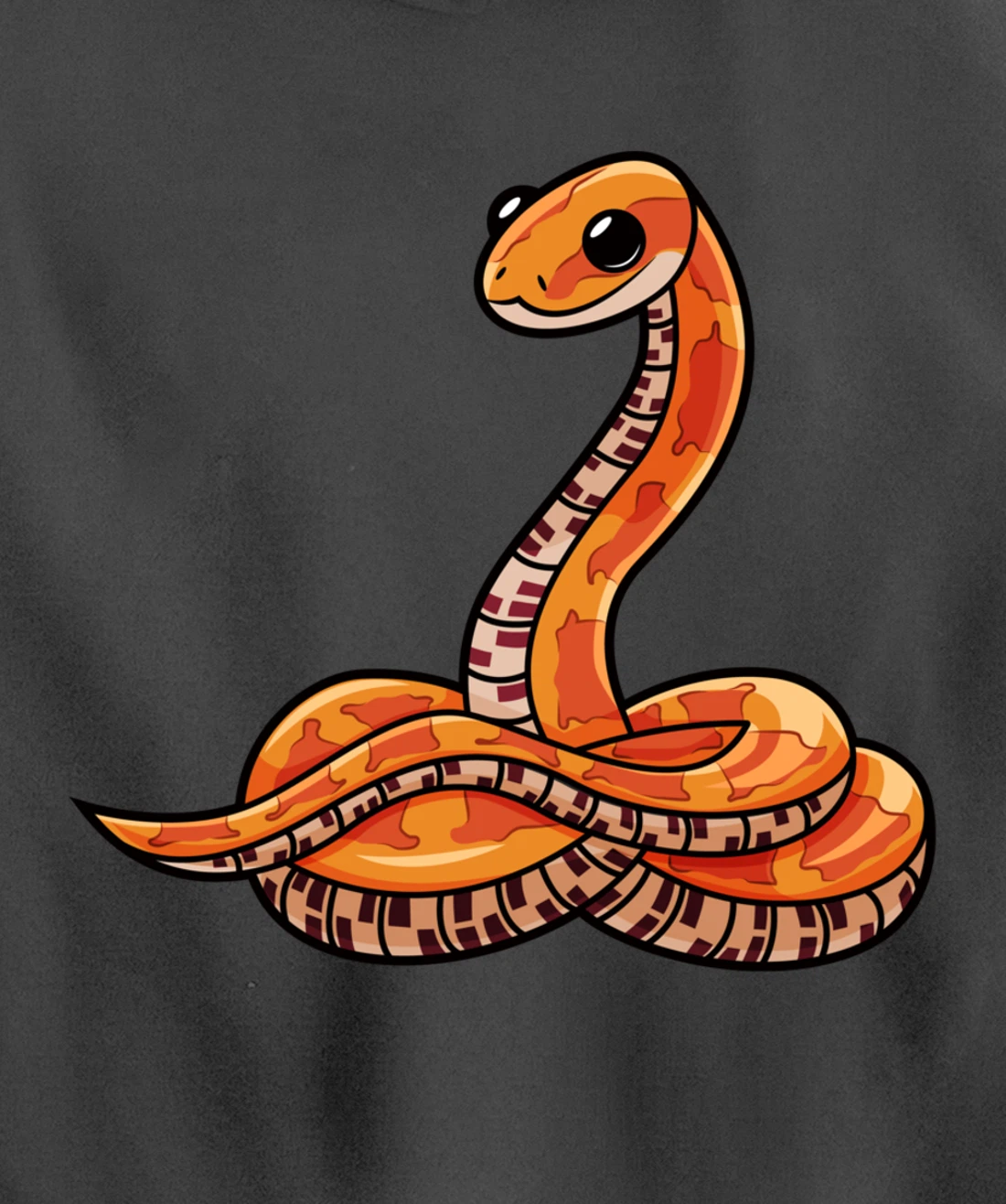 Cute Corn Snake Pullover Hoodie