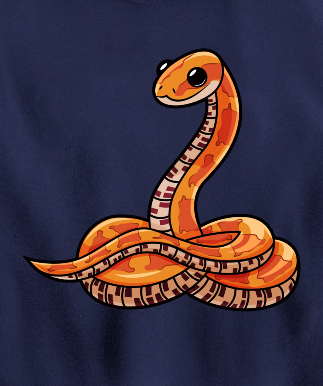 Cute Corn Snake Pullover Hoodie