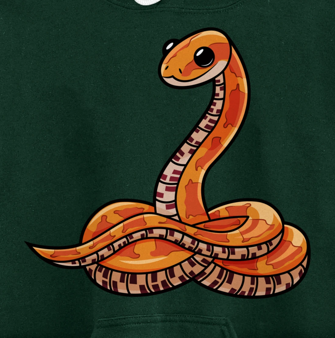 Cute Corn Snake Pullover Hoodie