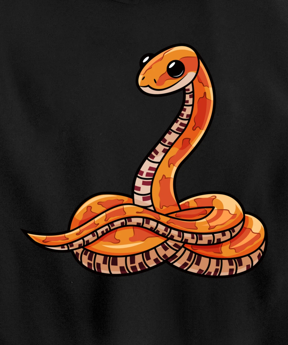 Cute Corn Snake Pullover Hoodie