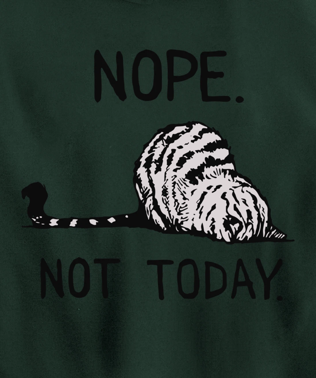 Lazy Cat Nope Not Today Funny Lazy Cat Tee For Cat Lovers Pullover Hoodie