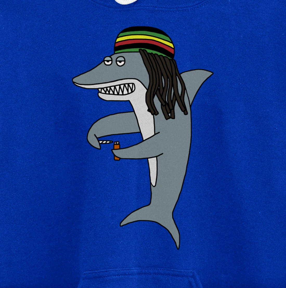 Reggae Shark Funny Dreadlock Rasta Pullover Hoodie