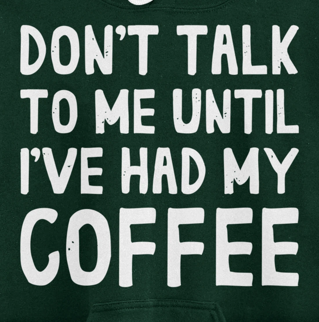 Don't Talk To Me! Until I've Had My Coffee Funny Coffee Pullover Hoodie