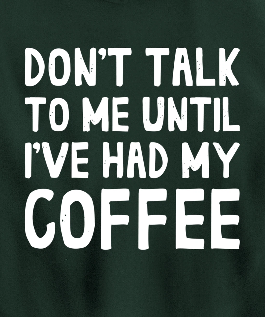 Don't Talk To Me! Until I've Had My Coffee Funny Coffee Pullover Hoodie