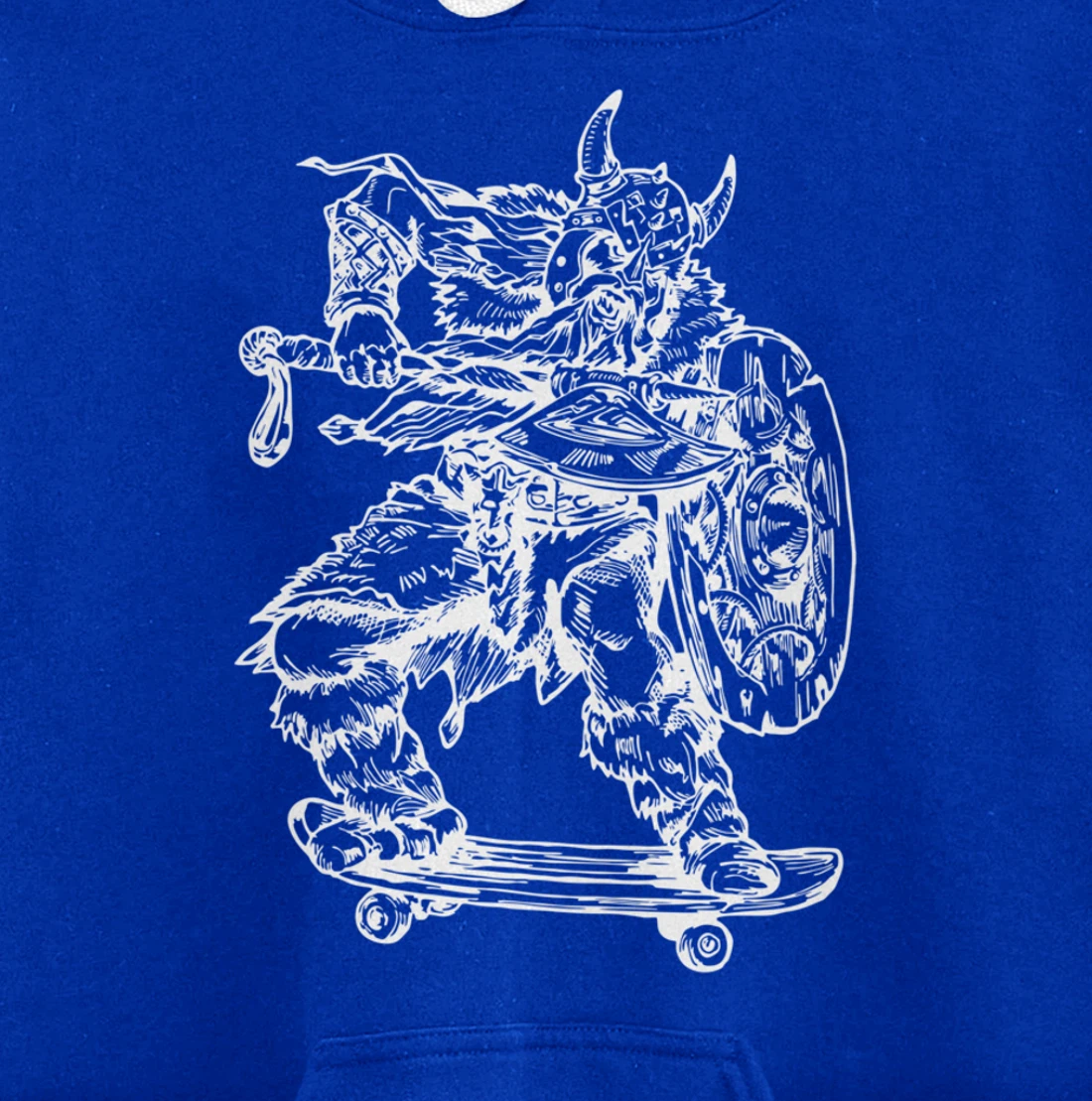 SEEMBO Viking Skater Skateboarding Skateboard Skateboarder Pullover Hoodie
