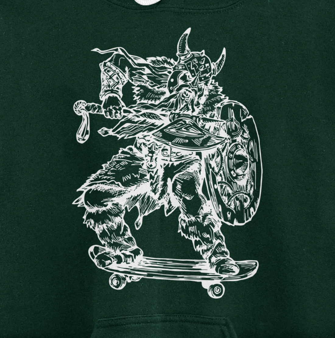 SEEMBO Viking Skater Skateboarding Skateboard Skateboarder Pullover Hoodie