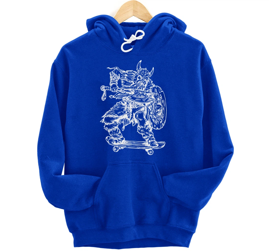 SEEMBO Viking Skater Skateboarding Skateboard Skateboarder Pullover Hoodie