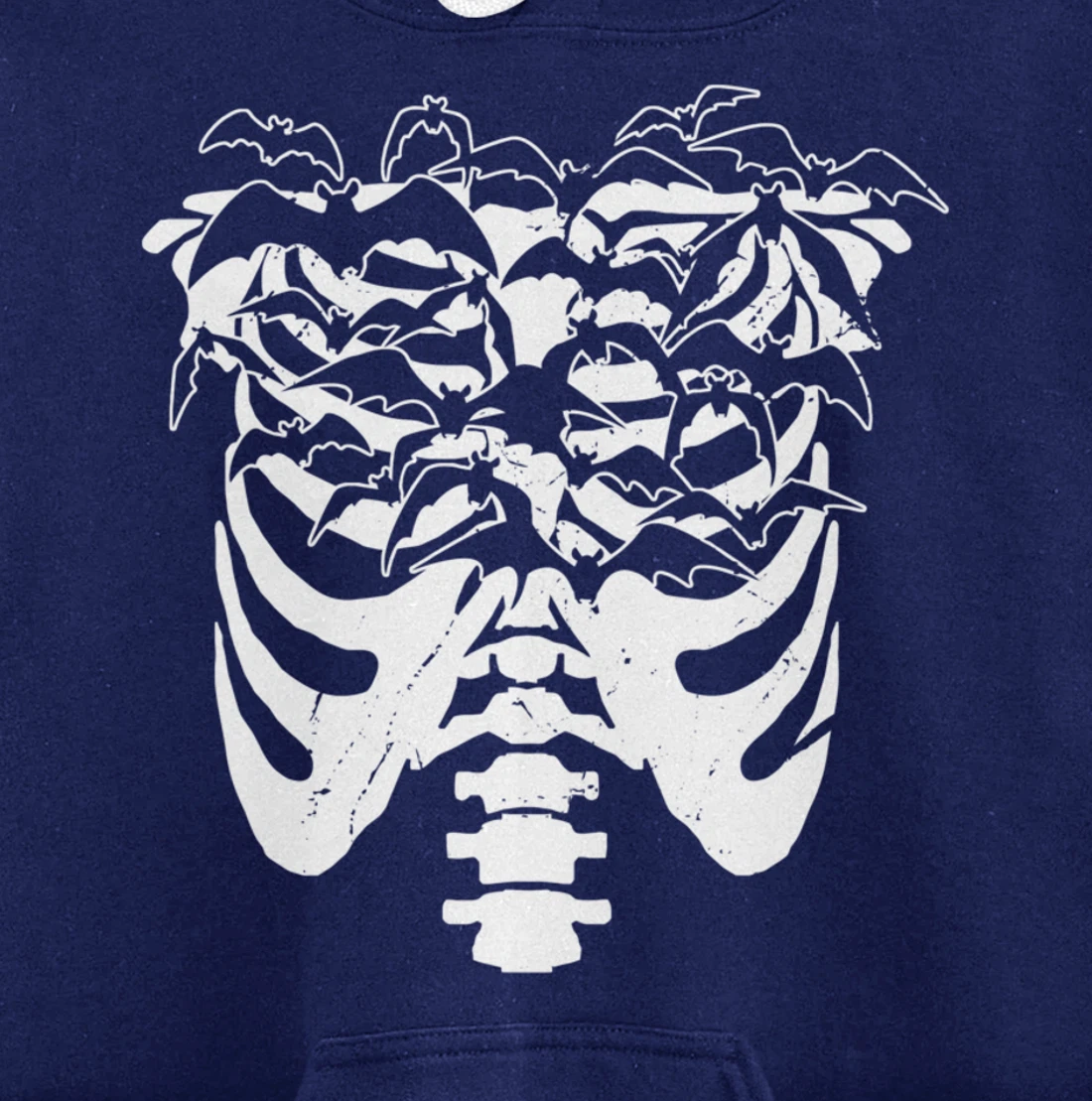 Fun Goth Pastel Goth Skeleton Bat Design Idea Pullover Hoodie