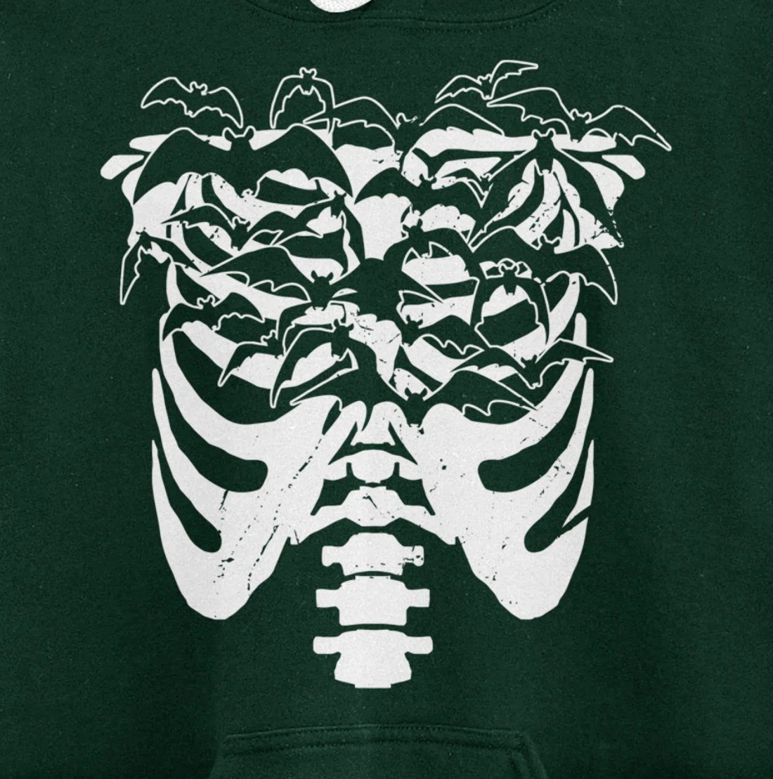 Fun Goth Pastel Goth Skeleton Bat Design Idea Pullover Hoodie