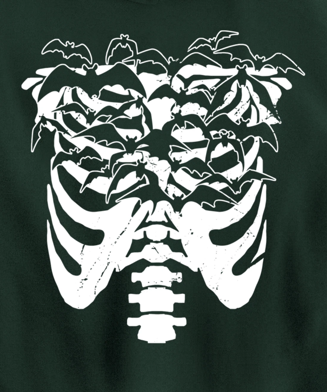 Fun Goth Pastel Goth Skeleton Bat Design Idea Pullover Hoodie