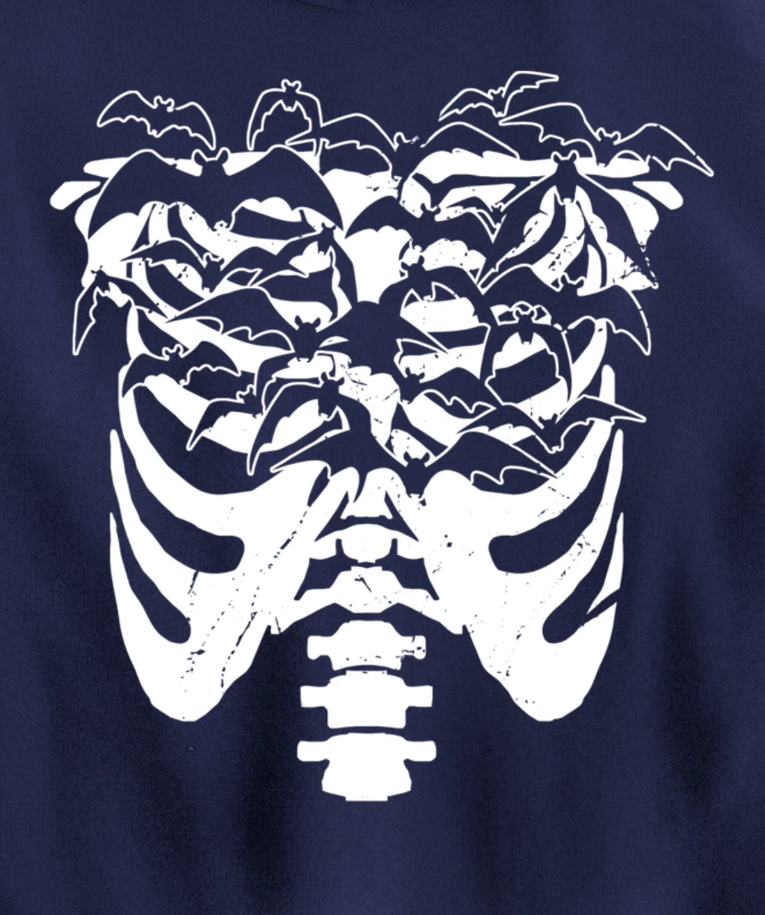 Fun Goth Pastel Goth Skeleton Bat Design Idea Pullover Hoodie