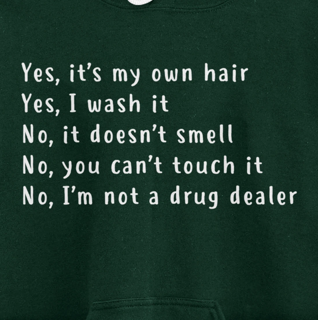 Yes, It's My Own Hair Dreadlocks Afro Natural Hair Melanin Pullover Hoodie