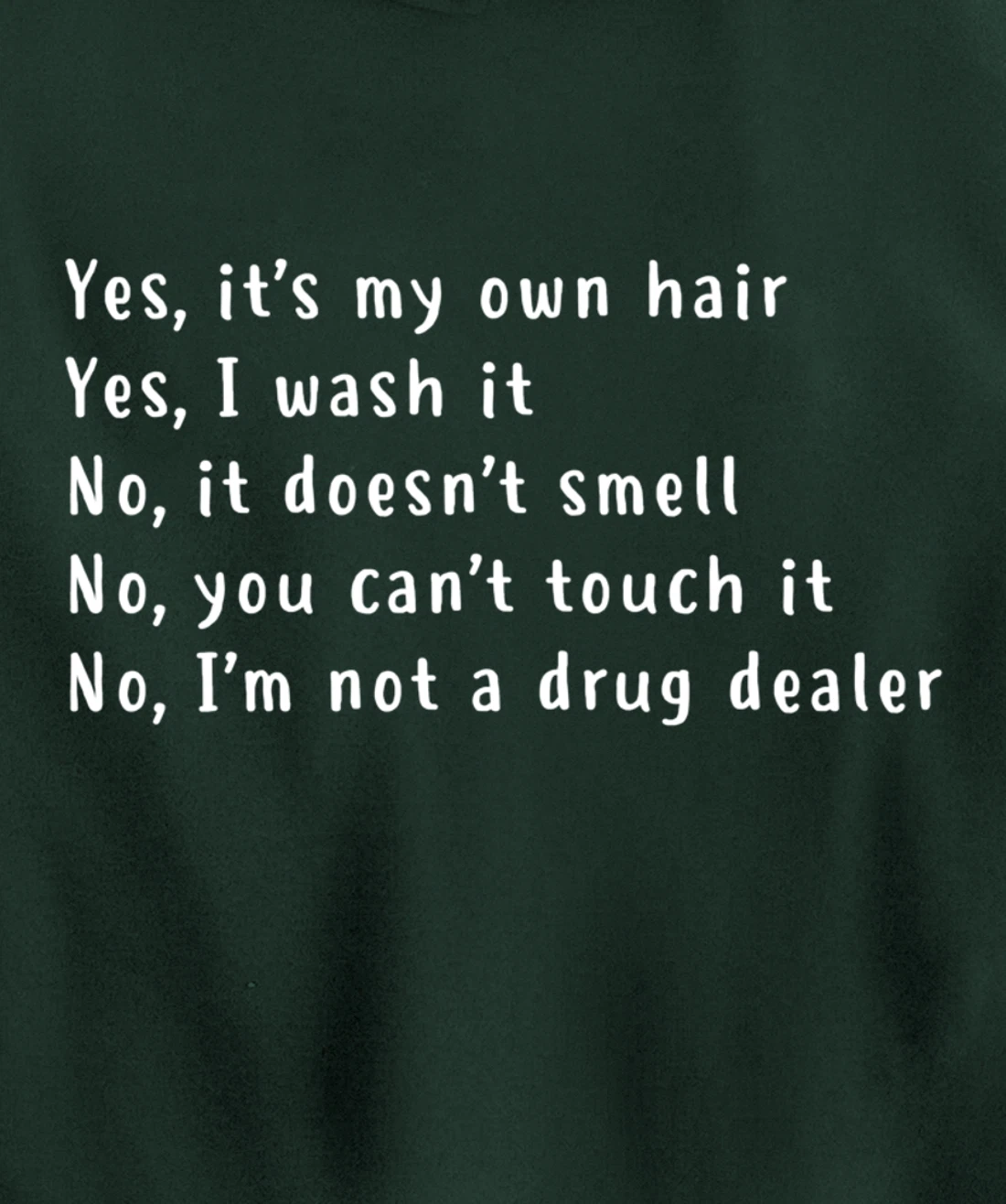 Yes, It's My Own Hair Dreadlocks Afro Natural Hair Melanin Pullover Hoodie