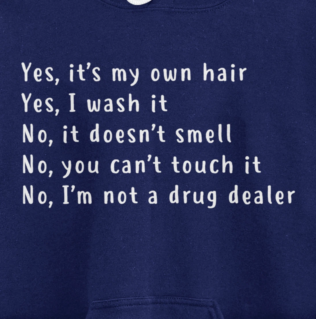 Yes, It's My Own Hair Dreadlocks Afro Natural Hair Melanin Pullover Hoodie