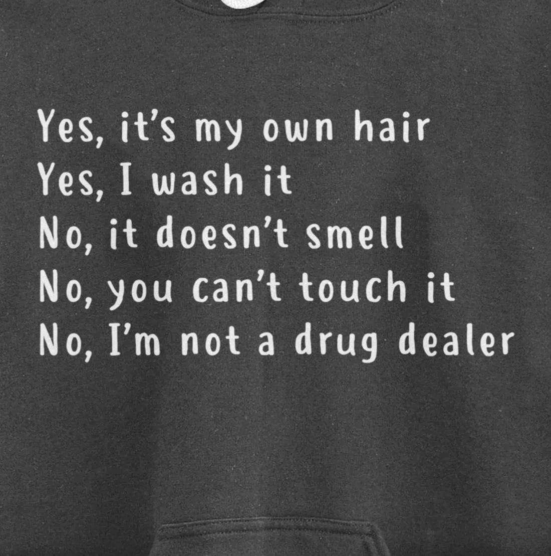 Yes, It's My Own Hair Dreadlocks Afro Natural Hair Melanin Pullover Hoodie