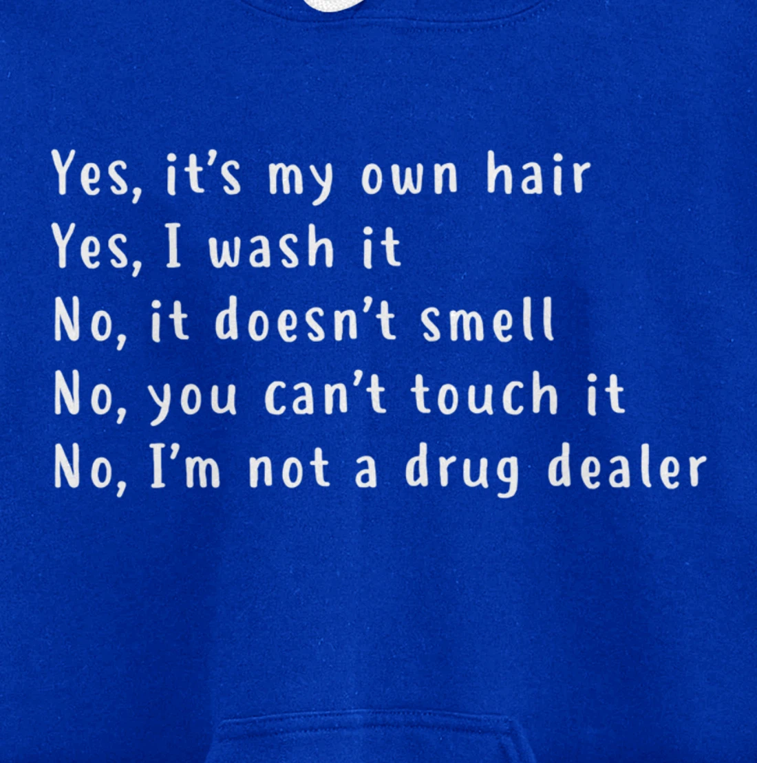 Yes, It's My Own Hair Dreadlocks Afro Natural Hair Melanin Pullover Hoodie