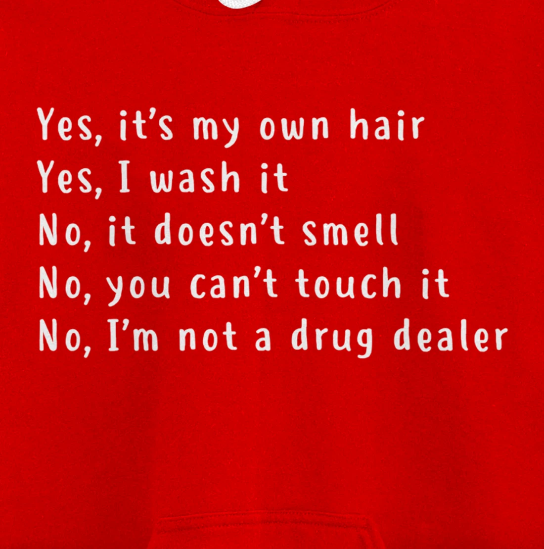 Yes, It's My Own Hair Dreadlocks Afro Natural Hair Melanin Pullover Hoodie