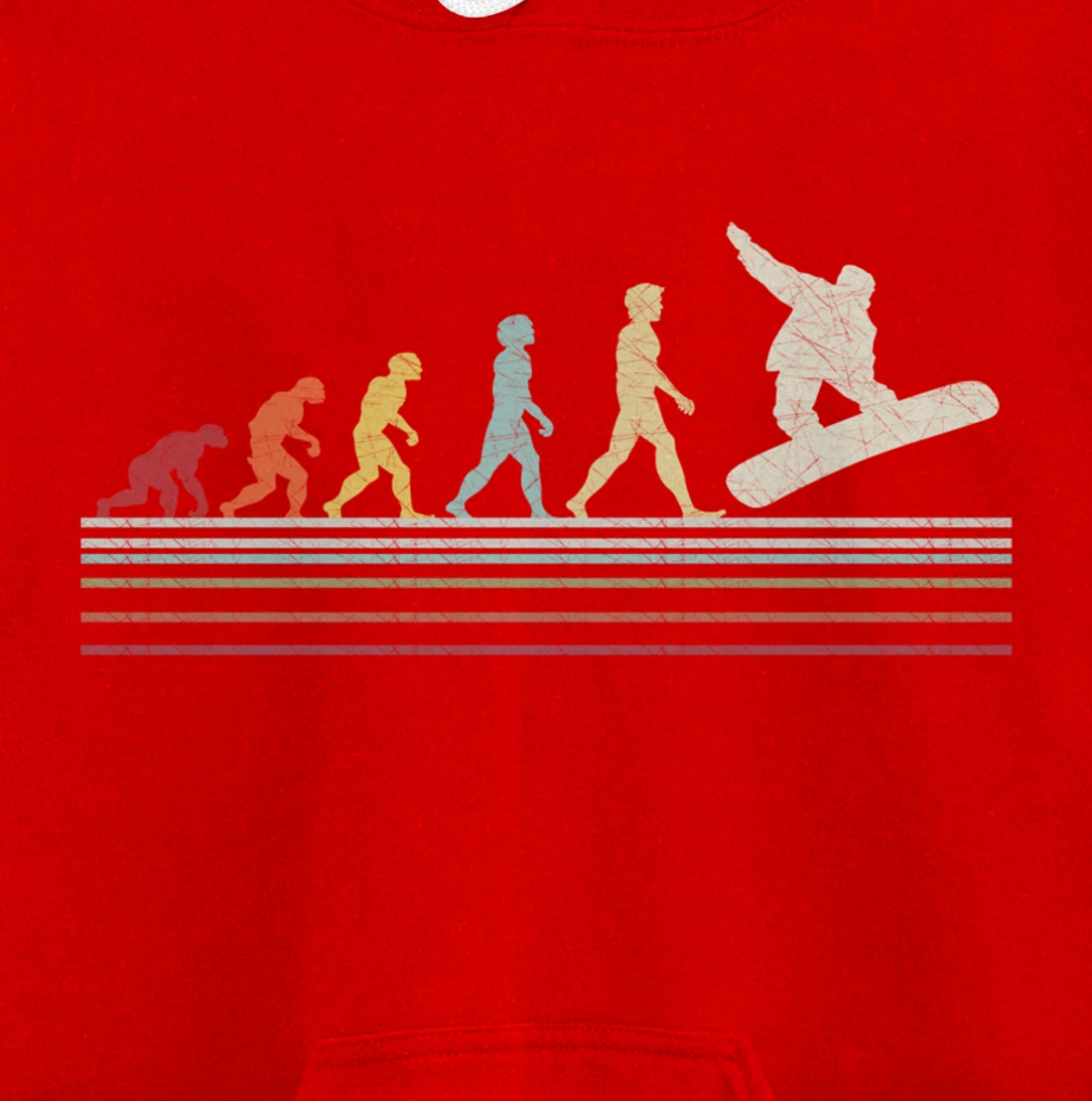 Evolution Snowboard Retro Vintage Gift for Men And Women Pullover Hoodie