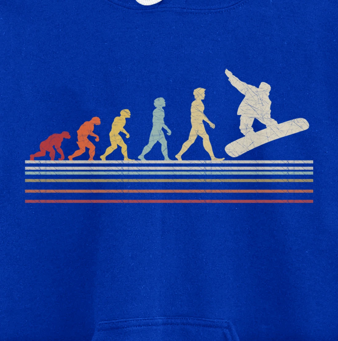 Evolution Snowboard Retro Vintage Gift for Men And Women Pullover Hoodie