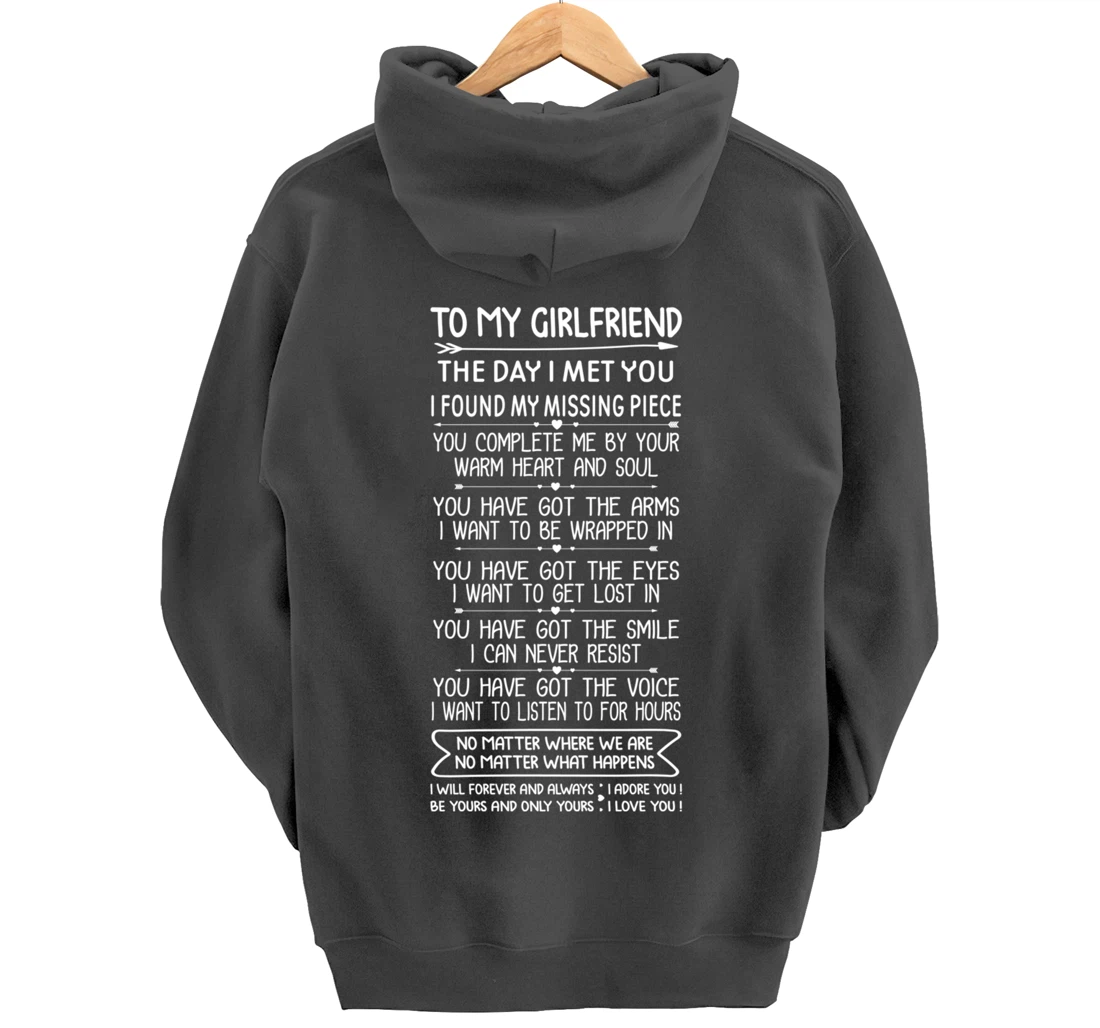Funny Long Romantic Love Messages for Girlfriend Matching Pullover Hoodie