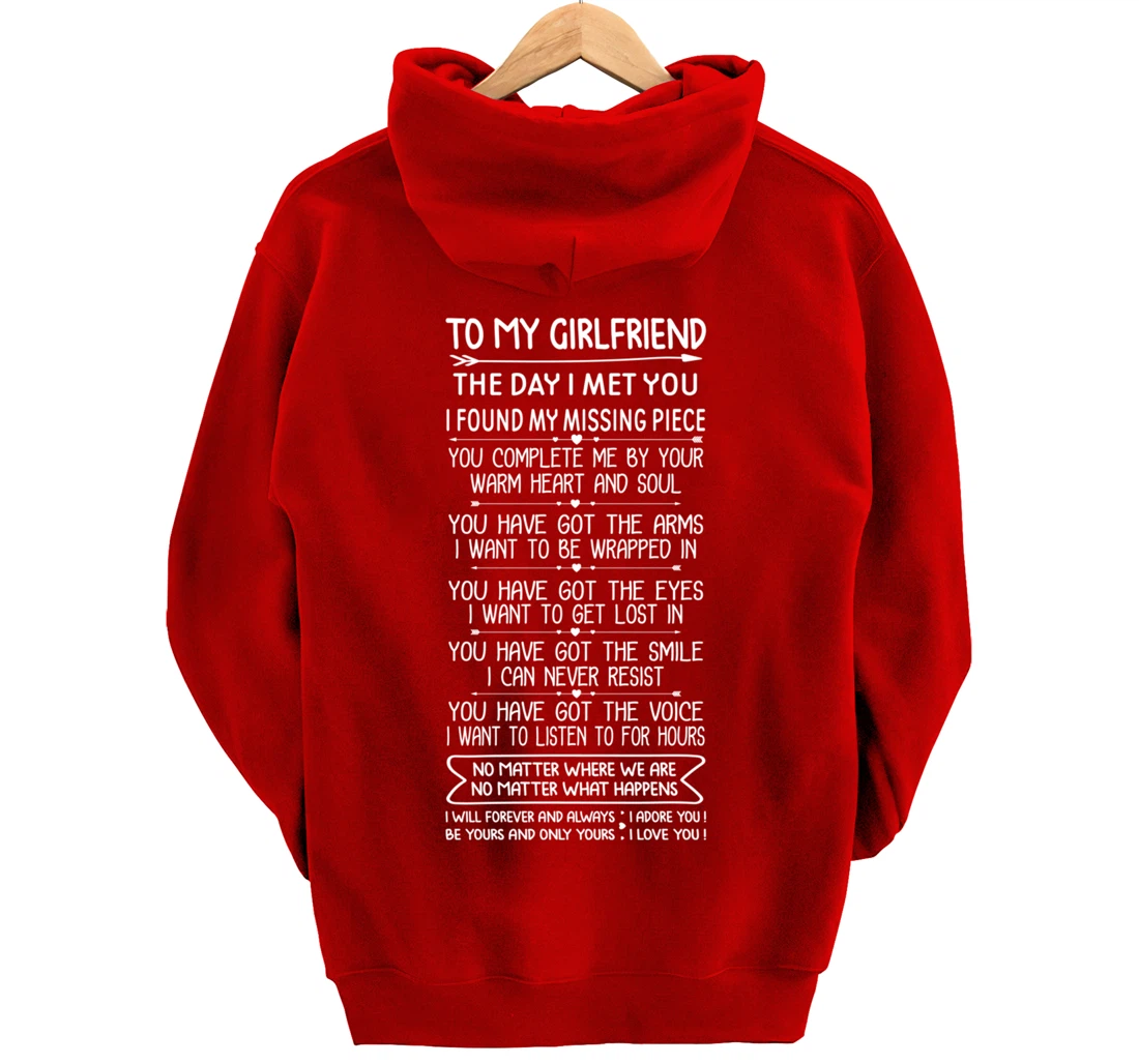 Funny Long Romantic Love Messages for Girlfriend Matching Pullover Hoodie
