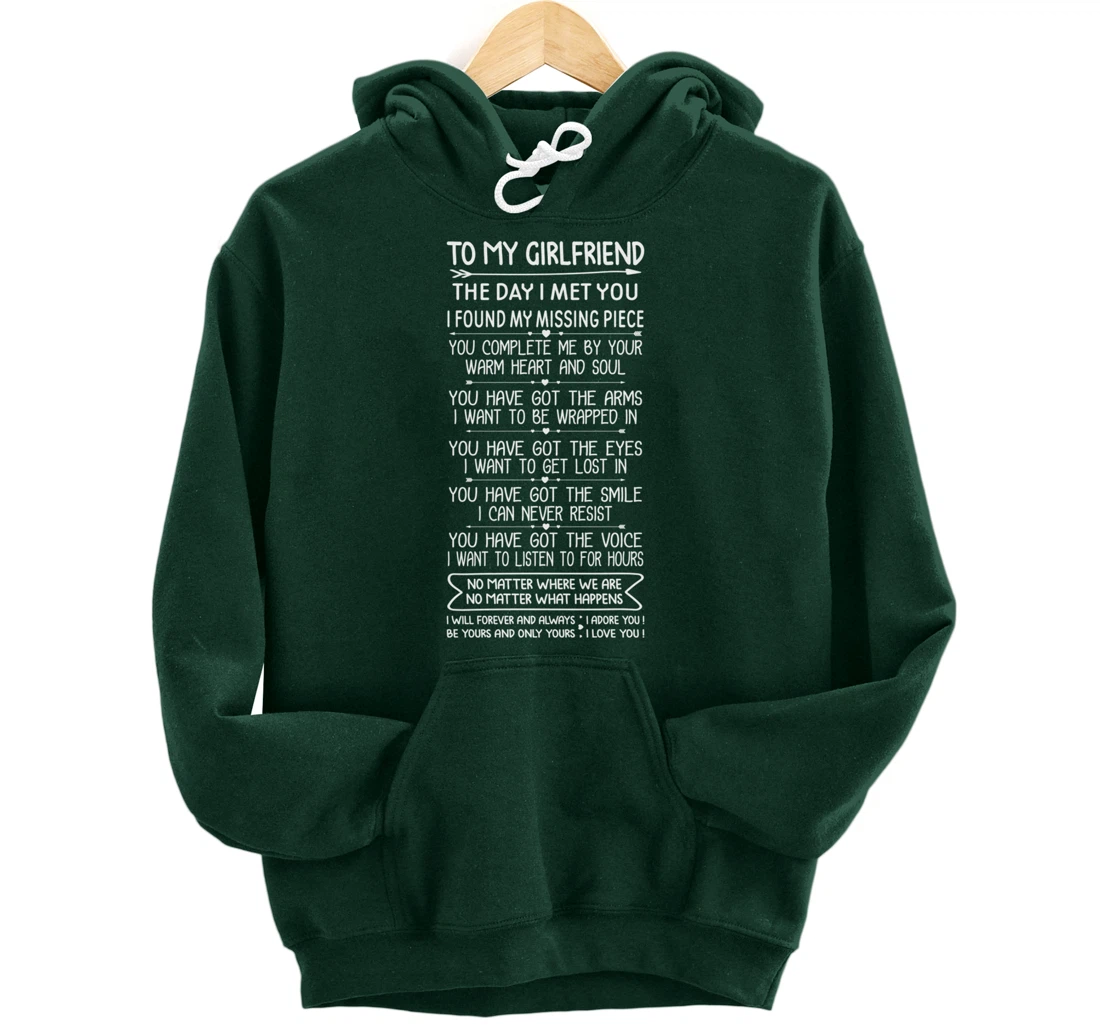 Funny Long Romantic Love Messages for Girlfriend Matching Pullover Hoodie