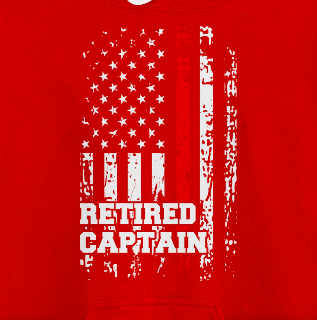 Retired Firefighter Captain Shirt Rank Retirement Gift Pullover Hoodie