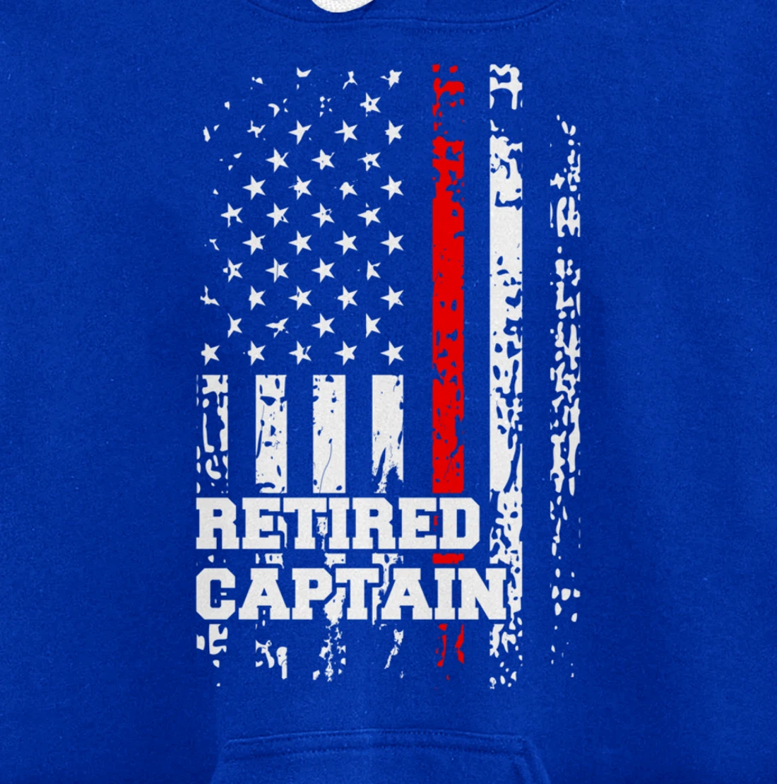 Retired Firefighter Captain Shirt Rank Retirement Gift Pullover Hoodie