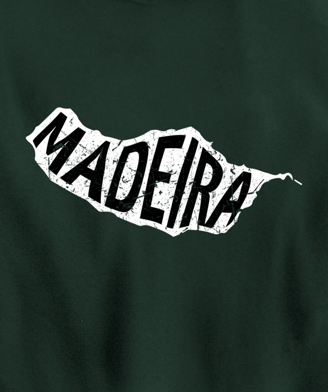 Madeira Map Silhouette Portugal Gift Pullover Hoodie