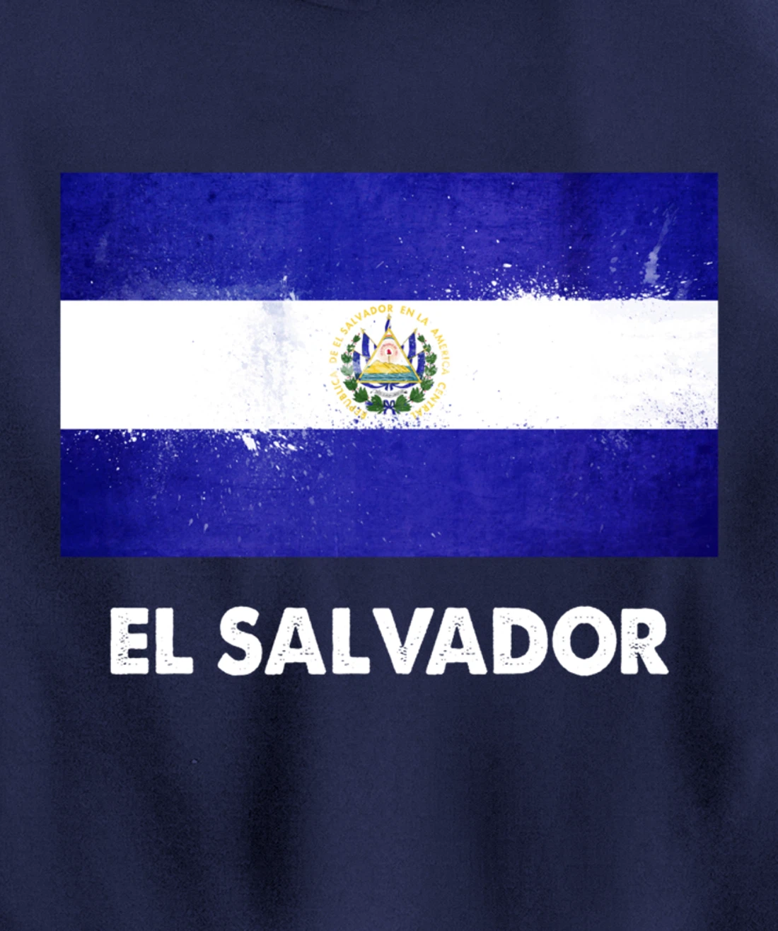 Salvadoran El Salvador Flag Pullover Hoodie