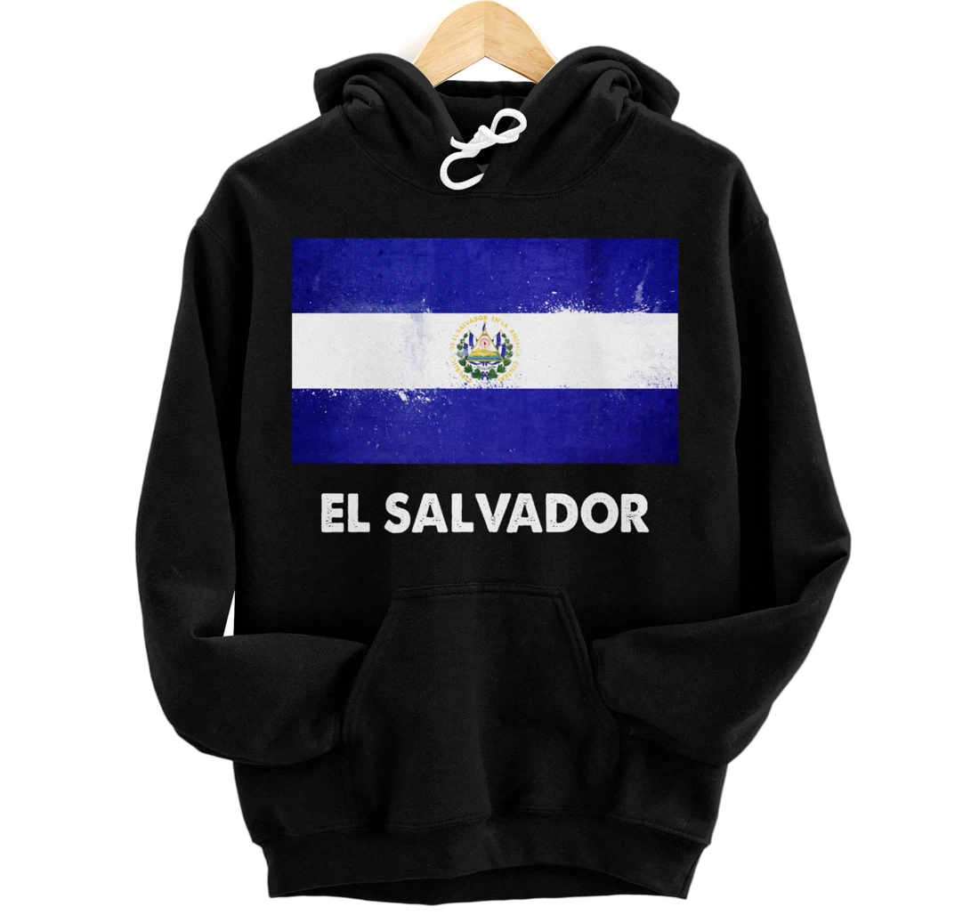 Salvadoran El Salvador Flag Pullover Hoodie