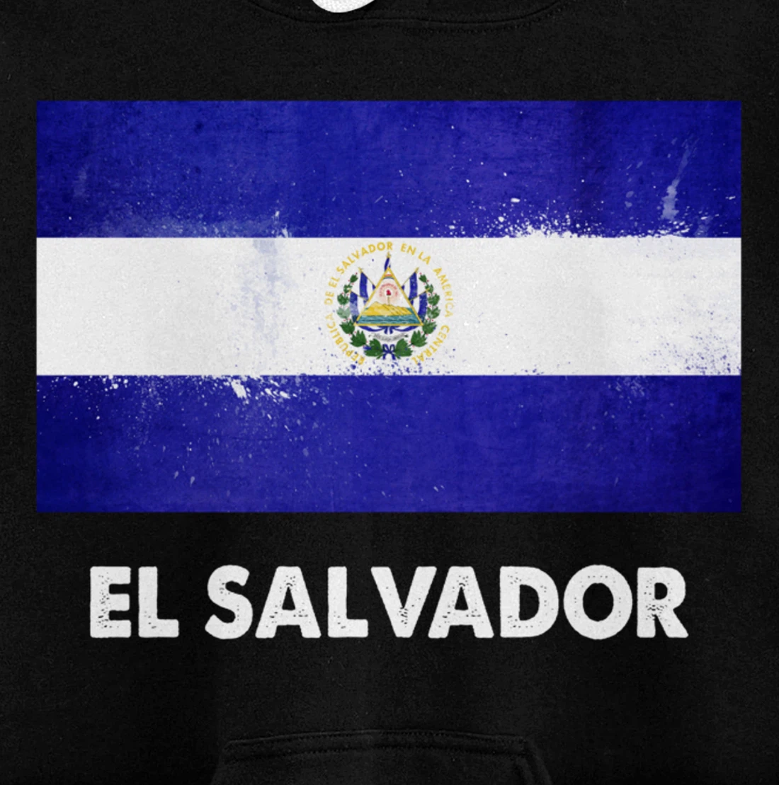 Salvadoran El Salvador Flag Pullover Hoodie