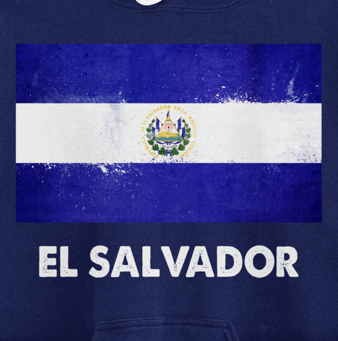 Salvadoran El Salvador Flag Pullover Hoodie