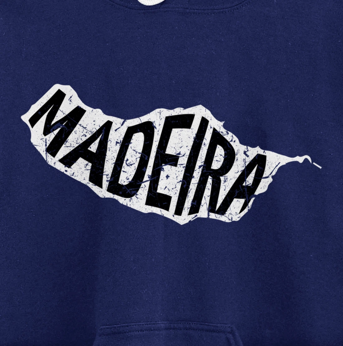 Madeira Map Silhouette Portugal Gift Pullover Hoodie