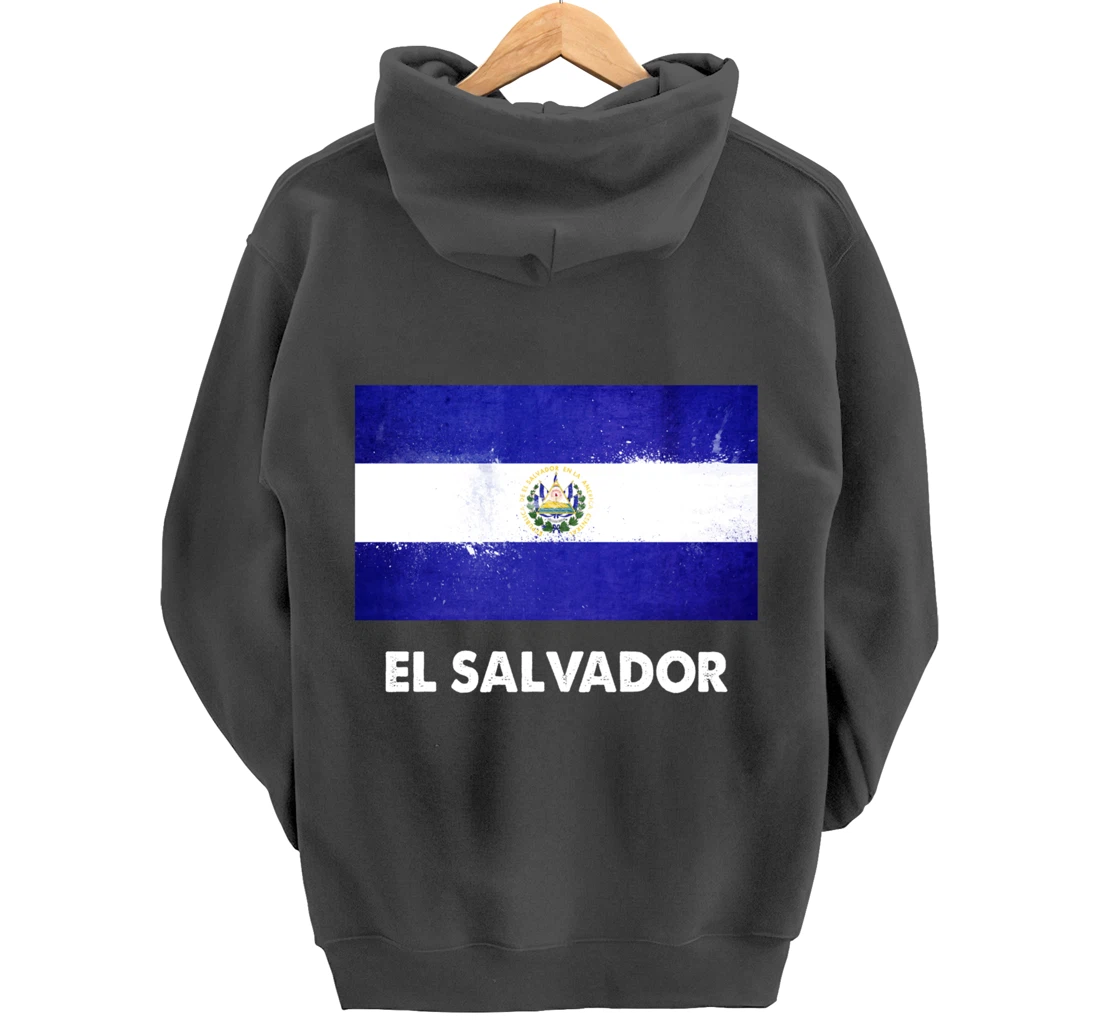 Salvadoran El Salvador Flag Pullover Hoodie