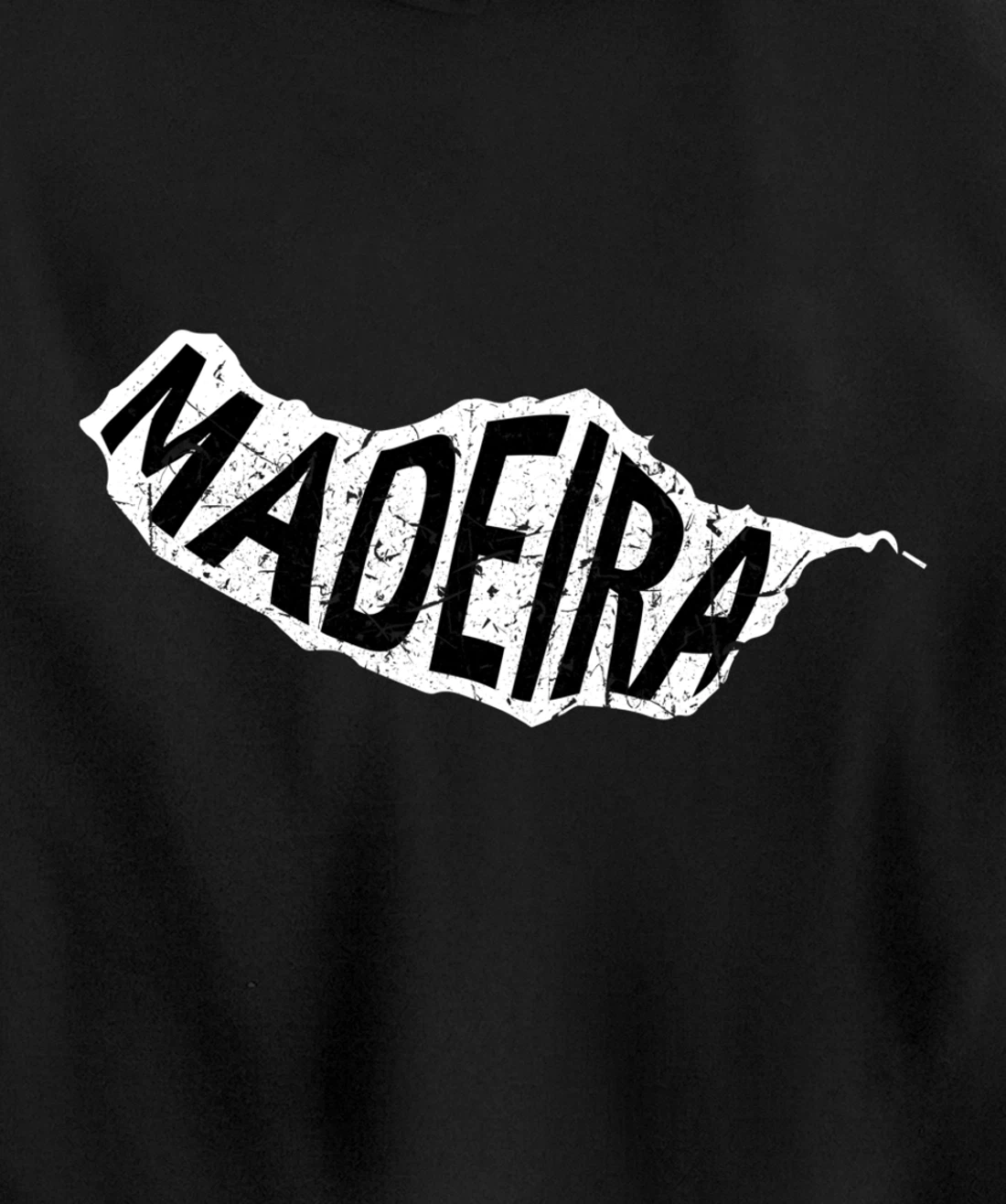 Madeira Map Silhouette Portugal Gift Pullover Hoodie