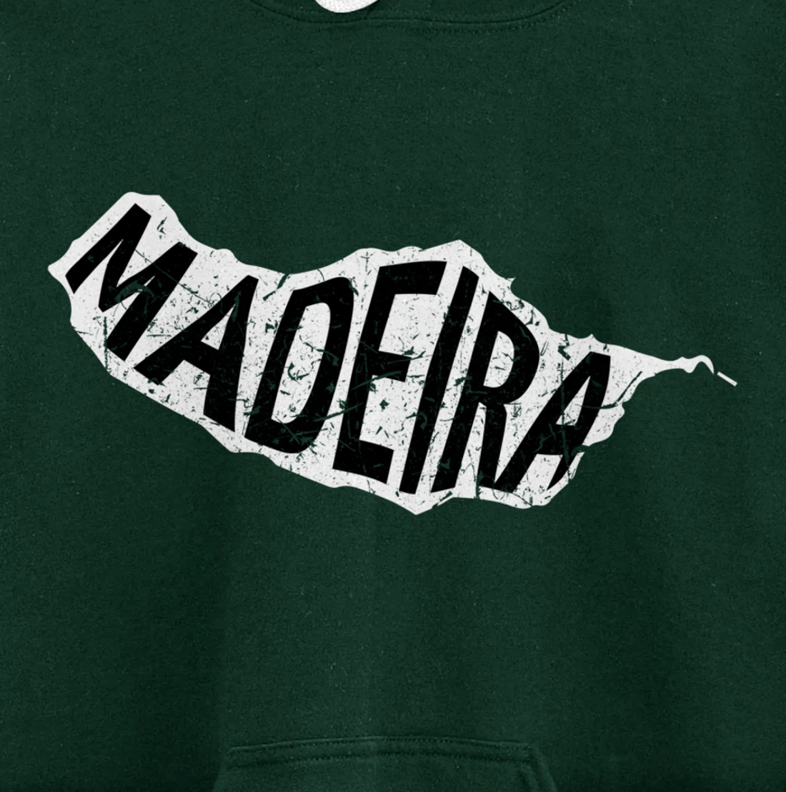 Madeira Map Silhouette Portugal Gift Pullover Hoodie