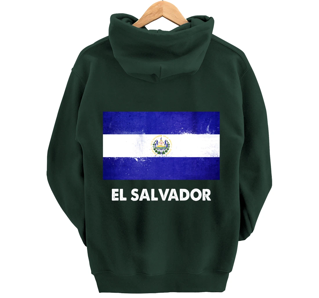 Salvadoran El Salvador Flag Pullover Hoodie