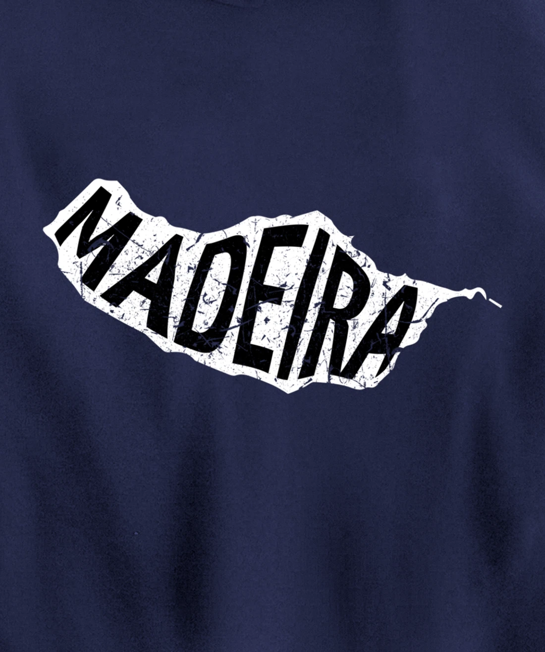 Madeira Map Silhouette Portugal Gift Pullover Hoodie