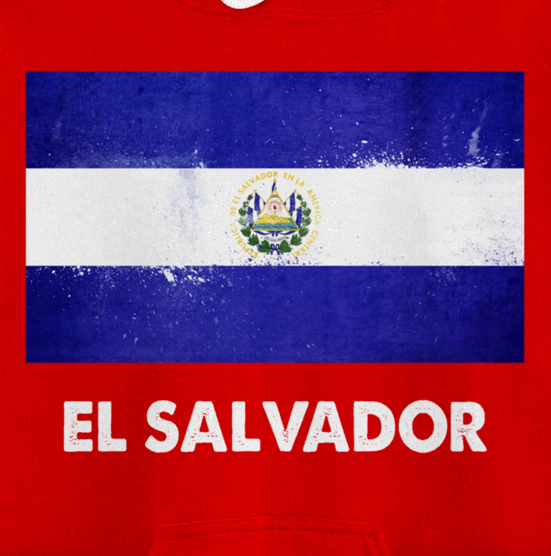Salvadoran El Salvador Flag Pullover Hoodie