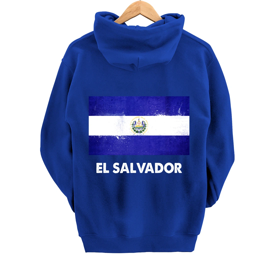 Salvadoran El Salvador Flag Pullover Hoodie