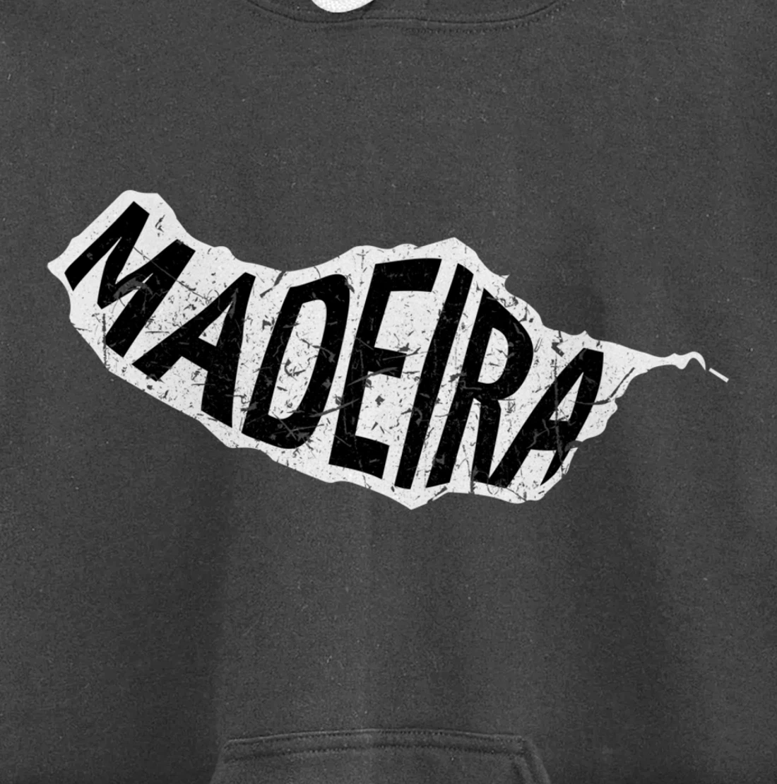Madeira Map Silhouette Portugal Gift Pullover Hoodie