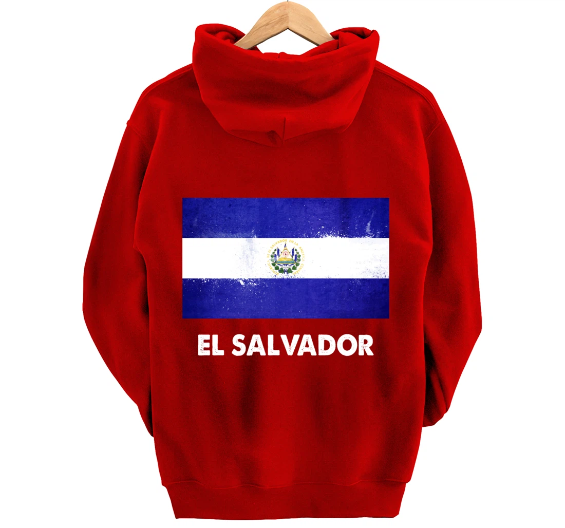 Salvadoran El Salvador Flag Pullover Hoodie