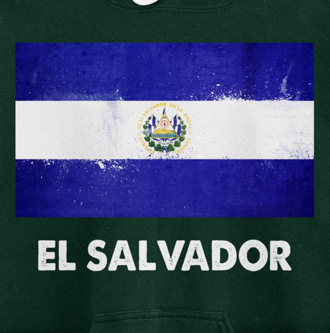 Salvadoran El Salvador Flag Pullover Hoodie