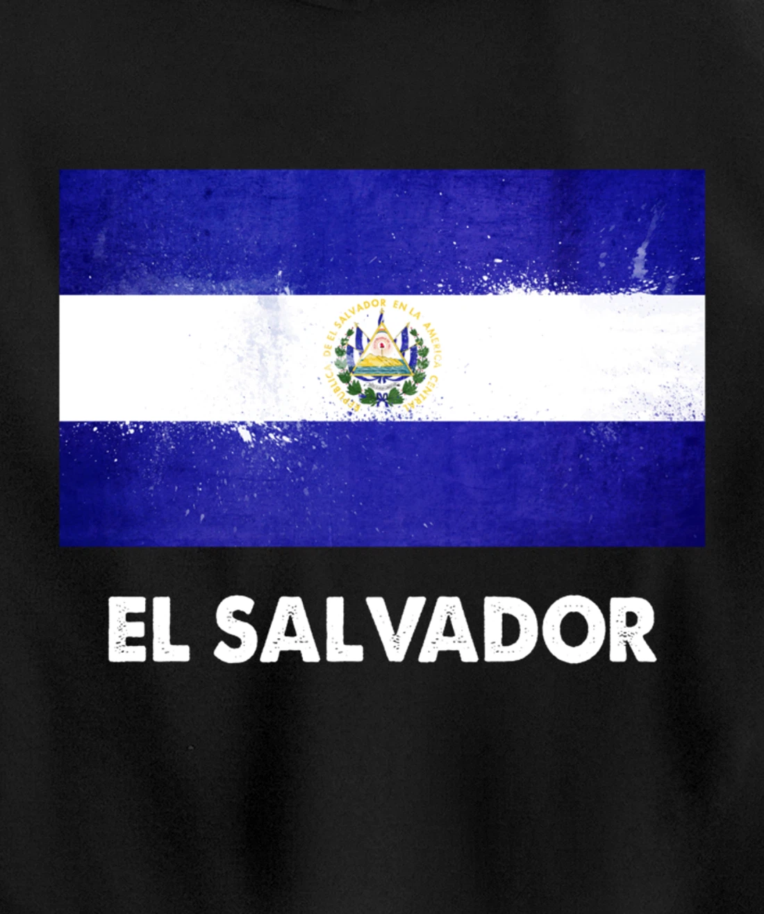 Salvadoran El Salvador Flag Pullover Hoodie