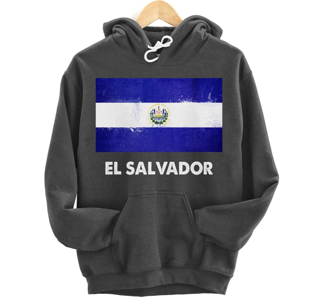 Salvadoran El Salvador Flag Pullover Hoodie